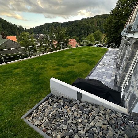 Ferienwohnung Blick Thyratal Obergeschoss Stolberg  Ngoại thất bức ảnh