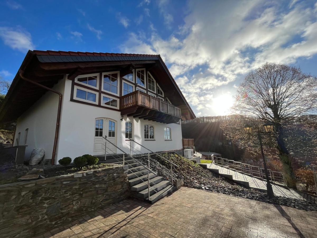 Ferienwohnung Blick Thyratal Obergeschoss Stolberg  Ngoại thất bức ảnh