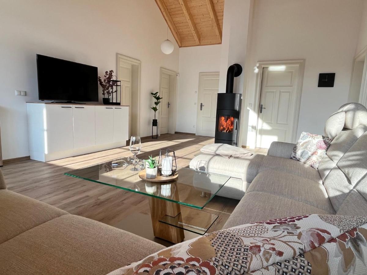 Ferienwohnung Blick Thyratal Obergeschoss Stolberg  Ngoại thất bức ảnh