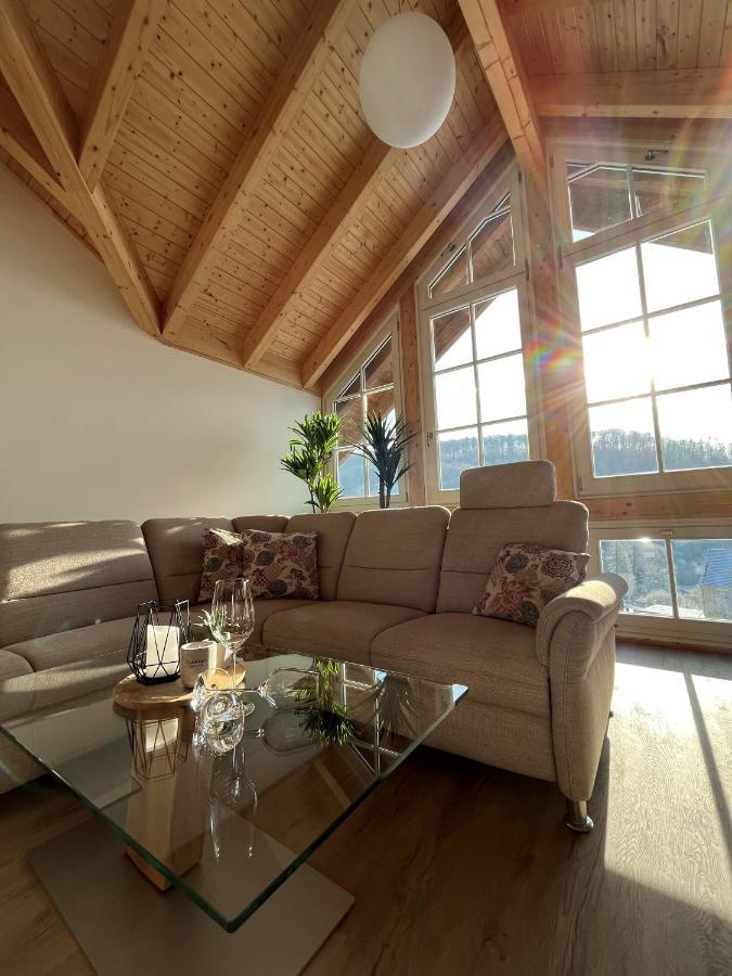Ferienwohnung Blick Thyratal Obergeschoss Stolberg  Ngoại thất bức ảnh