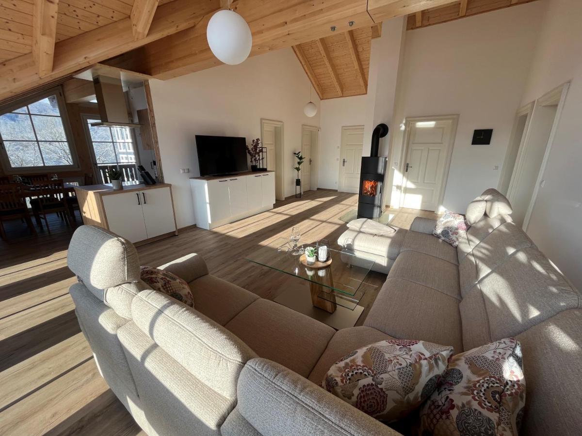 Ferienwohnung Blick Thyratal Obergeschoss Stolberg  Ngoại thất bức ảnh