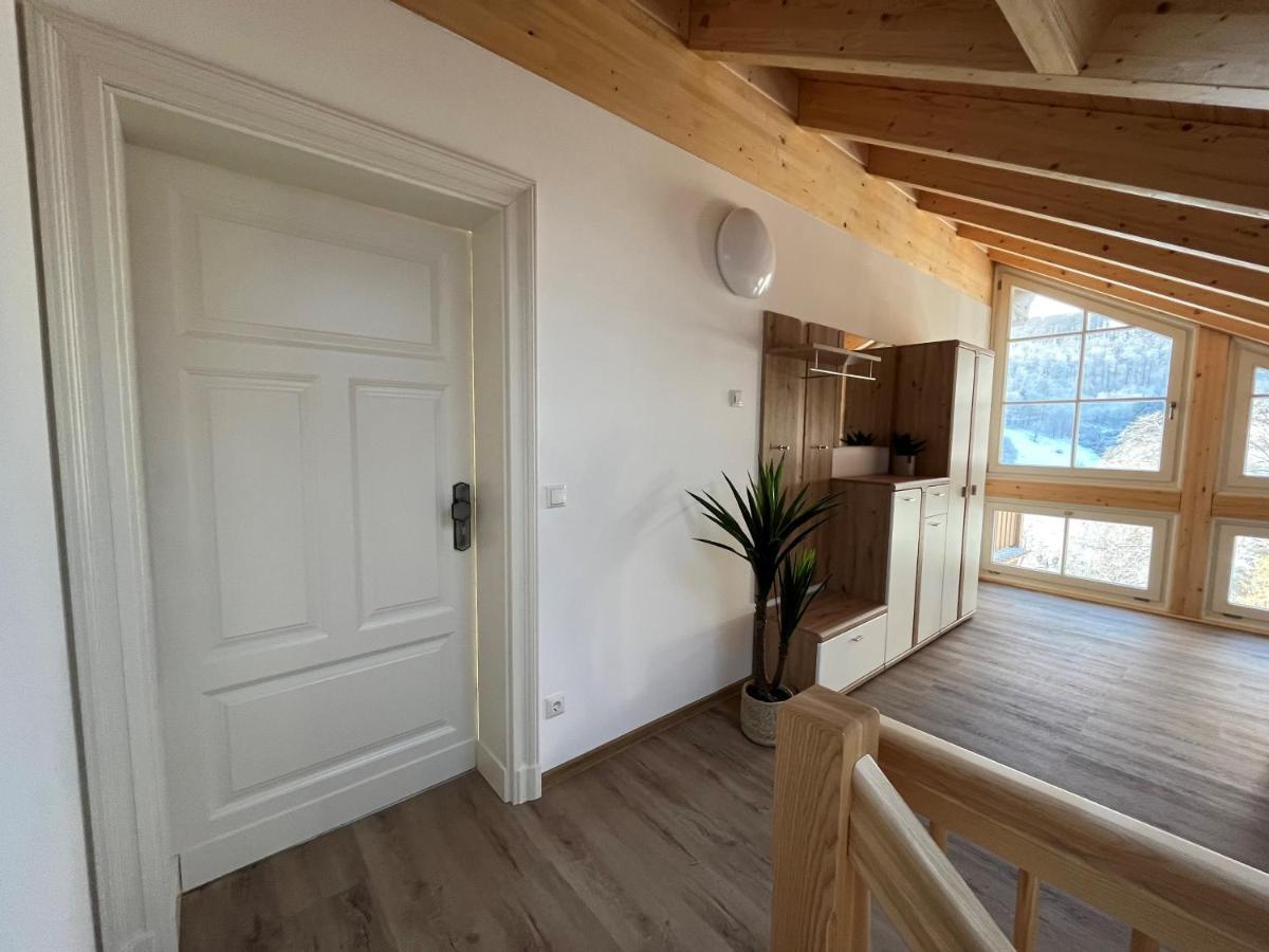 Ferienwohnung Blick Thyratal Obergeschoss Stolberg  Ngoại thất bức ảnh
