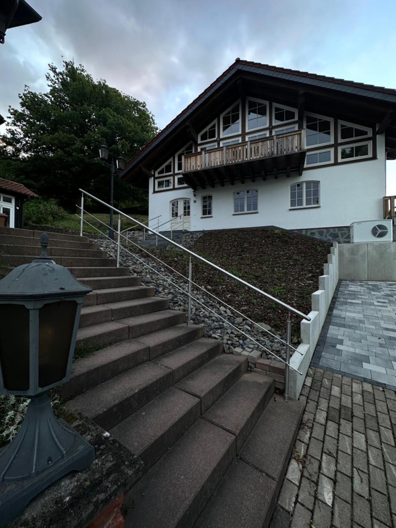 Ferienwohnung Blick Thyratal Obergeschoss Stolberg  Ngoại thất bức ảnh